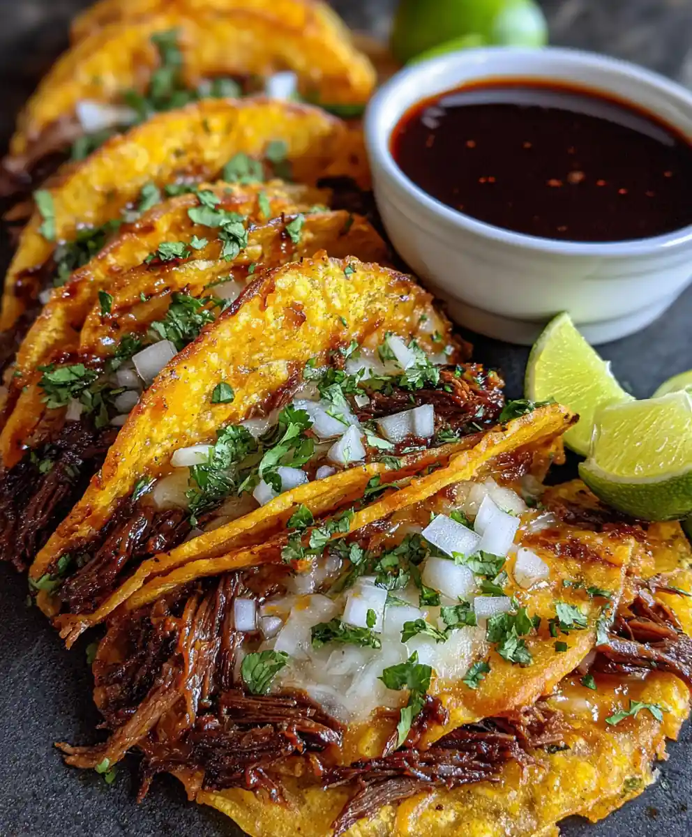 Birria Tacos Recipe With Guajillo Red Consomé Dip 5 birria tacos recipe With Guajillo Red Consomé Dip