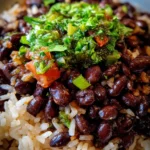 Black Beans And Rice Recipe With Pico Verde Swirl 6 Black Beans And Rice Recipe With Pico Verde Swirl 1761405324.2059245