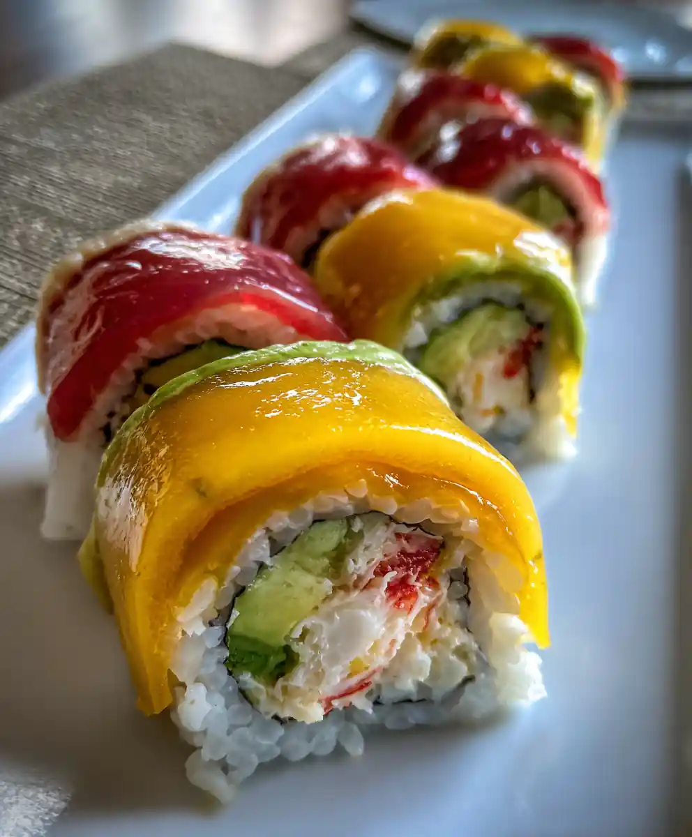 California Roll Recipe With Mango Ribbon Inside 5 california roll recipe with Mango Ribbon Inside