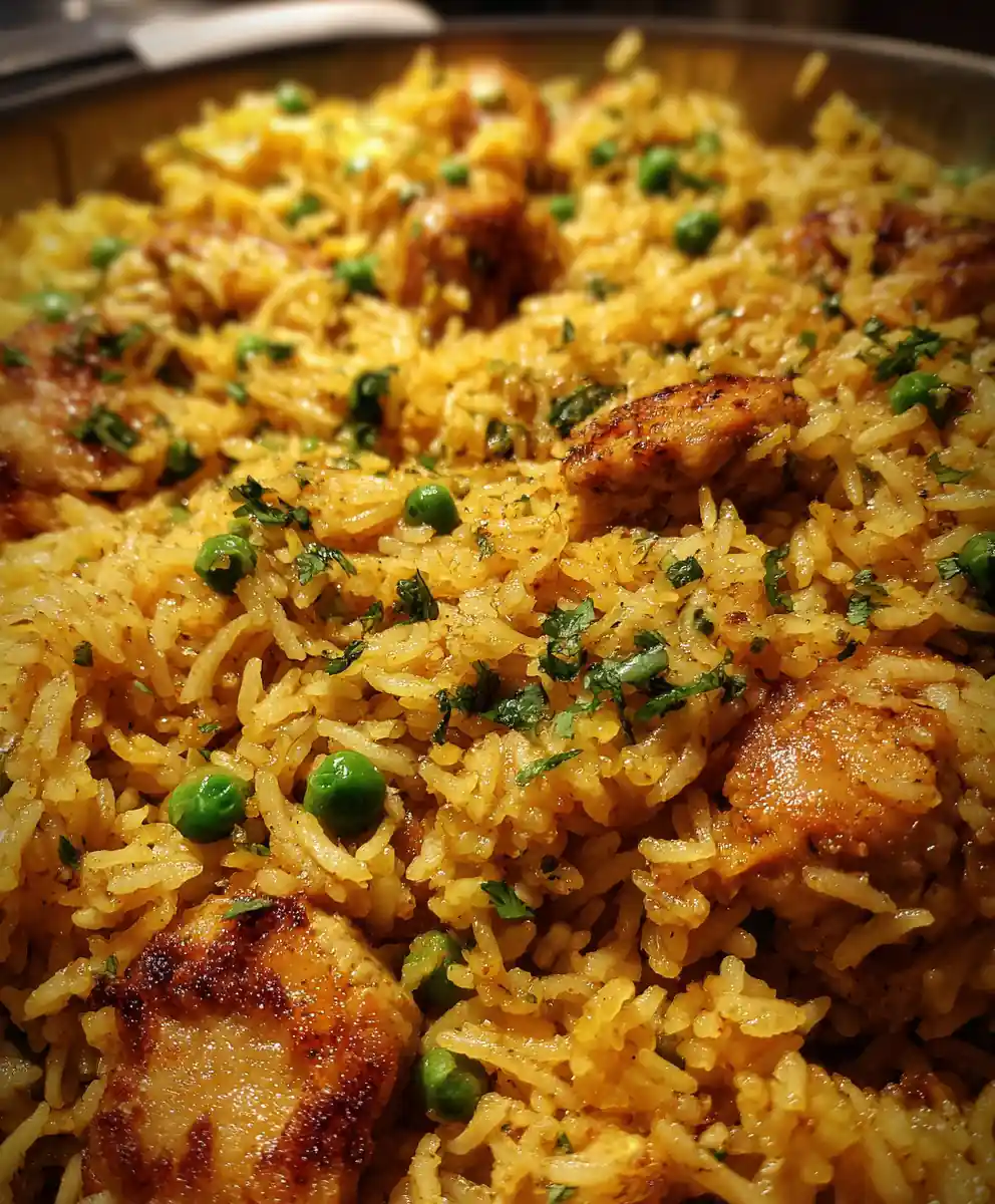 Chicken And Rice Recipe Turmeric Golden Pilaf With Pea Jewels 5 chicken and rice recipe Turmeric Golden Pilaf with Pea Jewels