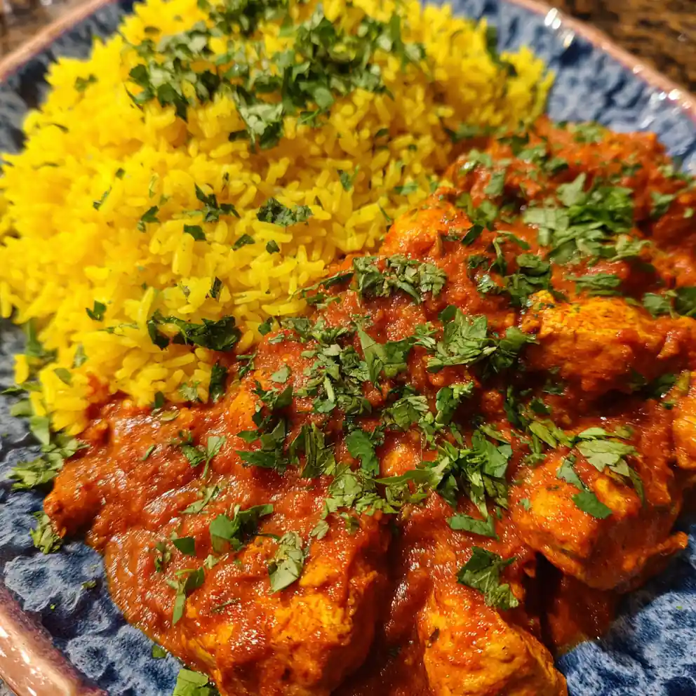 Chicken Tikka Masala Recipe With Saffron Rice Contrast 4 chicken tikka masala recipe With Saffron Rice Contrast