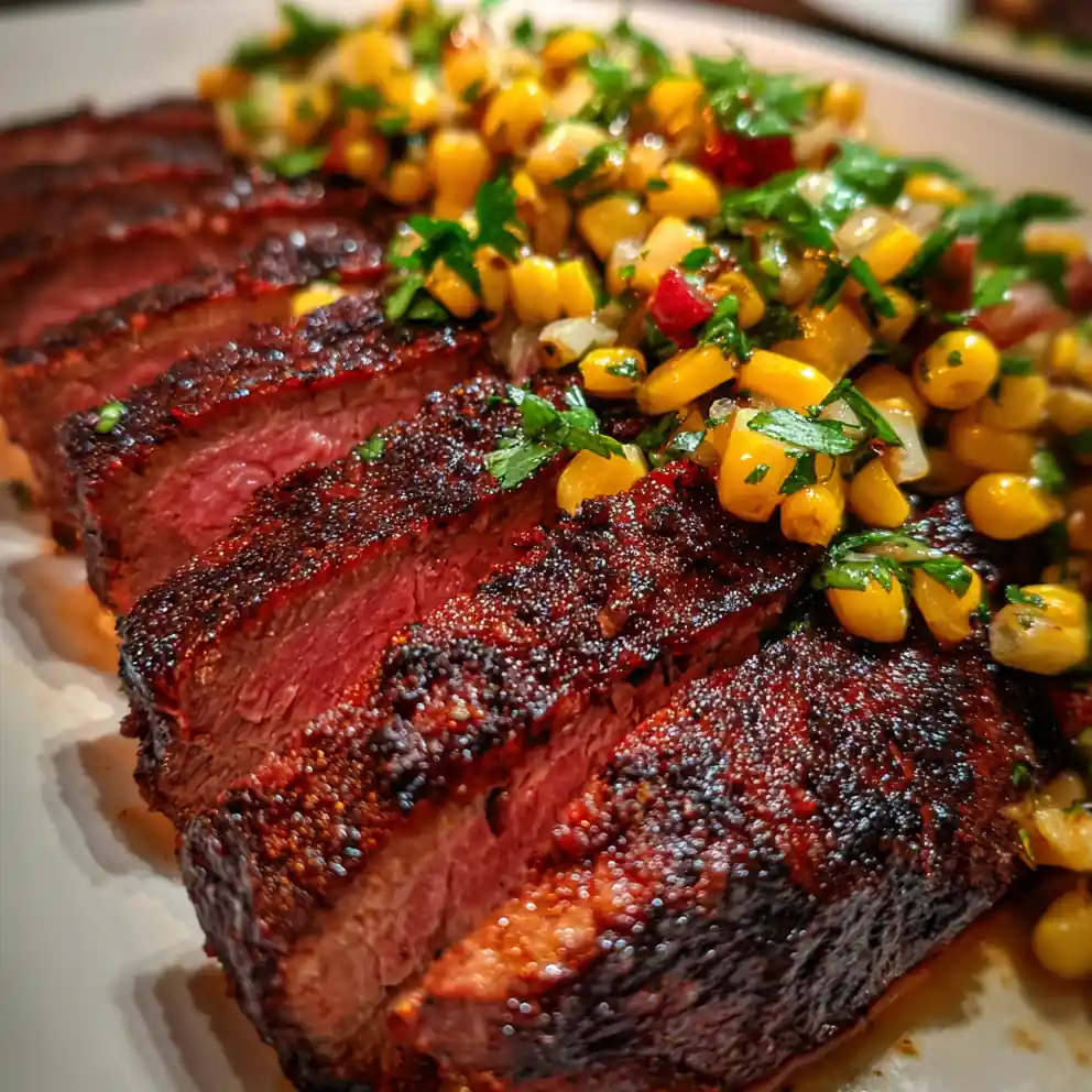 Chipotle Steak Recipe Smoky Red Crust With Corn Relish 4 chipotle steak recipe Smoky Red Crust with Corn Relish