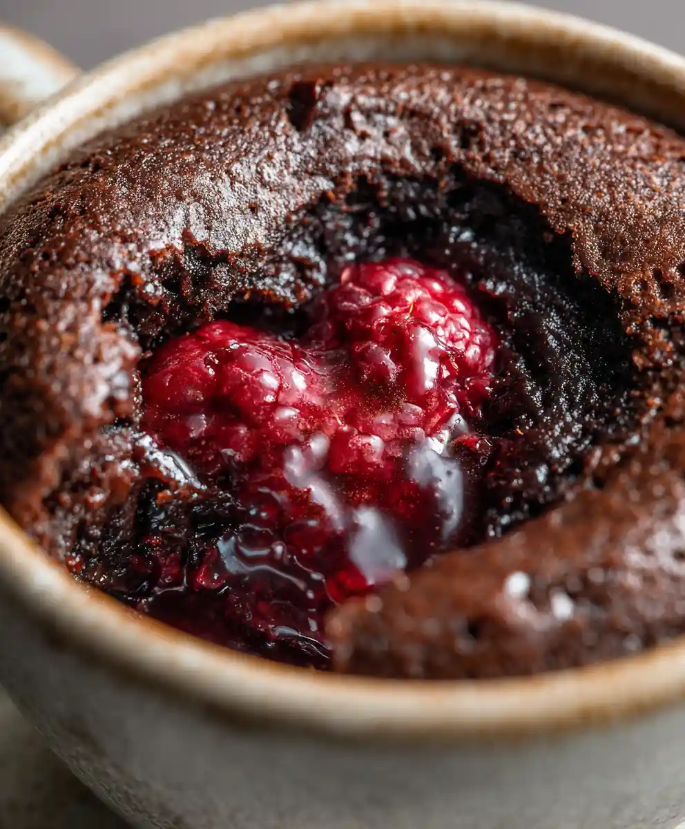 Chocolate Mug Cake Recipe With Raspberry Heart Center 5 chocolate mug cake recipe with Raspberry Heart Center