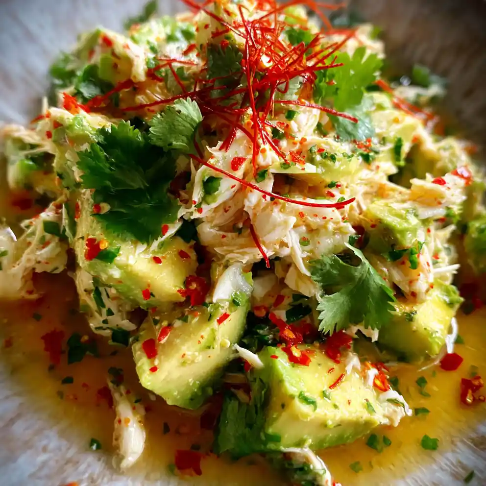 Crab Salad Recipe With Avocado Lime And Chili Threads 4 crab salad recipe With Avocado Lime and Chili Threads