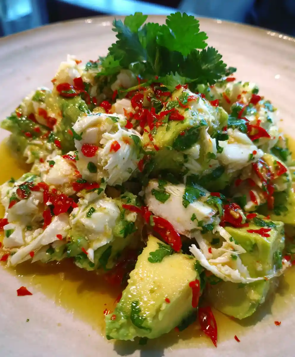 Crab Salad Recipe With Avocado Lime And Chili Threads 5 crab salad recipe With Avocado Lime and Chili Threads