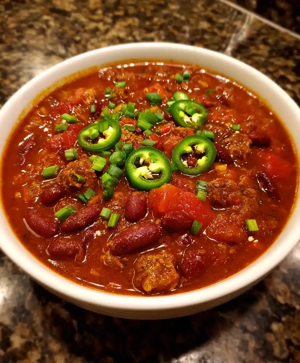 Easy Chili Recipe Fire-Roasted Tomato Red With Jalapeño Rings 5 easy chili recipe Fire-Roasted Tomato Red with Jalapeño Rings