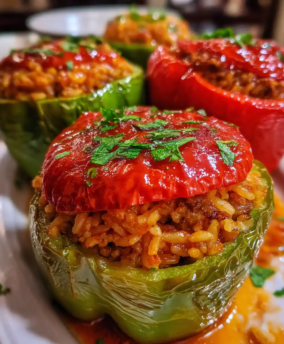 Old Fashioned Stuffed Bell Peppers Recipe With Tomato Rice Crown 5 old fashioned stuffed bell peppers recipe with Tomato Rice Crown