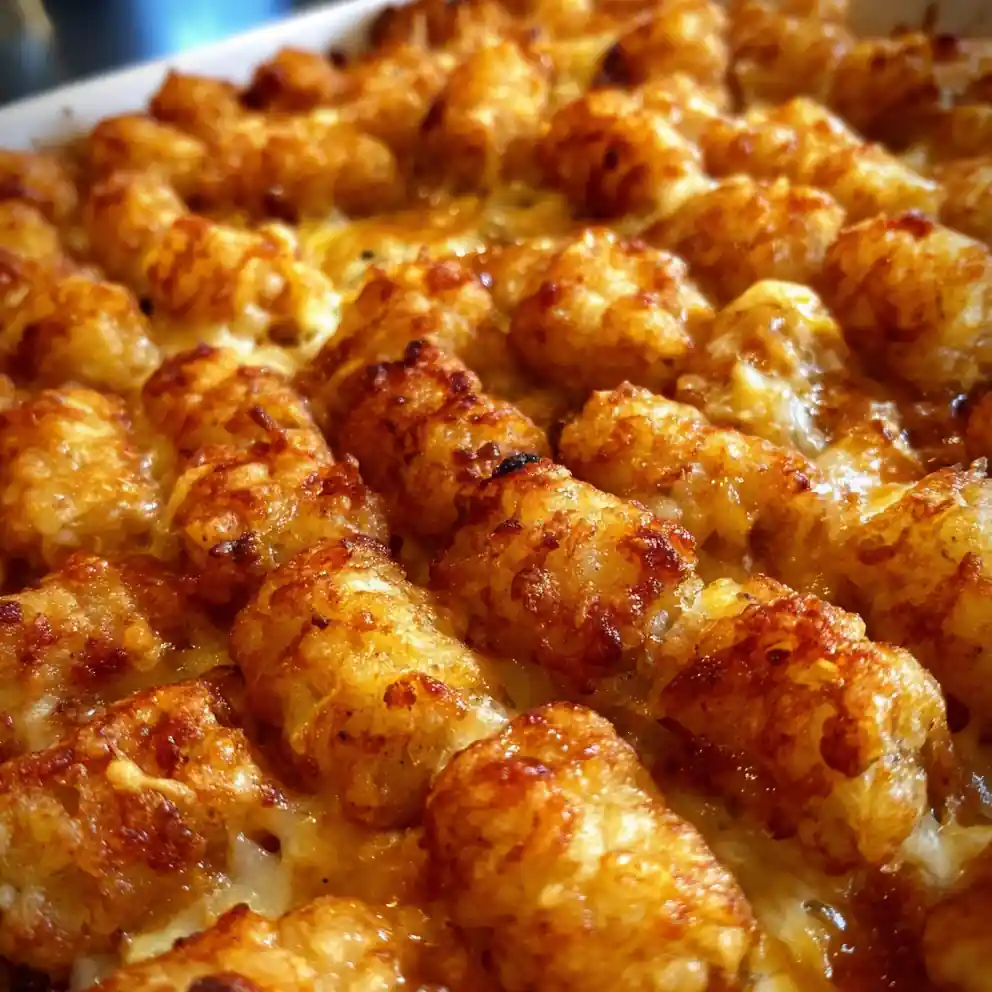 Original Tater Tot Casserole Recipe With Pepper Jack Lattice 4 original tater tot casserole recipe with Pepper Jack Lattice