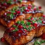 Oven Baked Salmon Recipe With Pomegranate Glaze 6 Oven Baked Salmon Recipe With Pomegranate Glaze 1761484575.051817