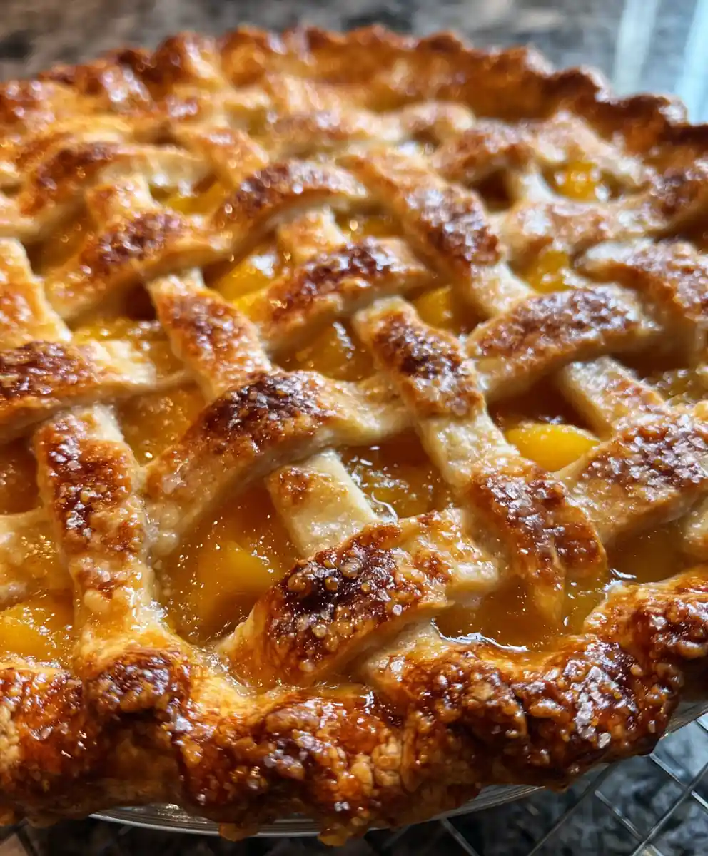 Peach Pie Recipe With Vanilla Sugar Lattice 5 peach pie recipe With Vanilla Sugar Lattice