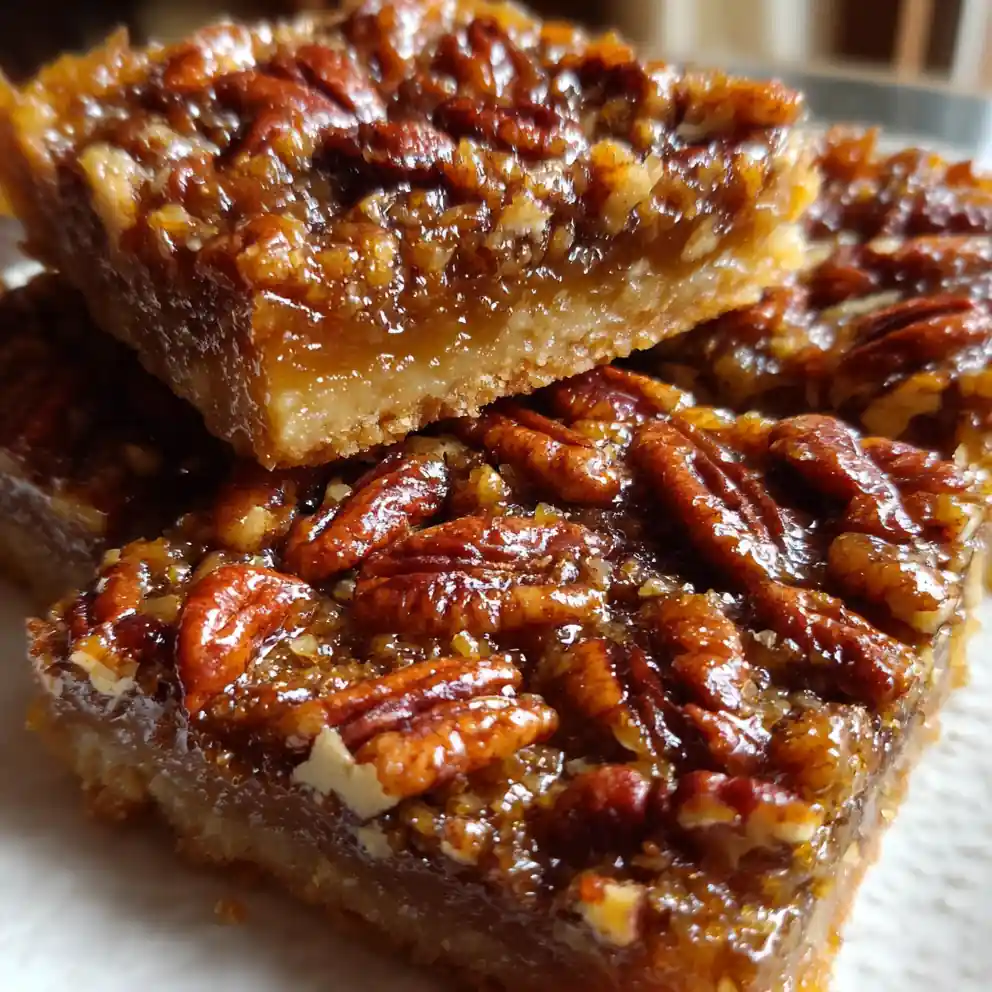 Pecan Pie Bars Recipe Amber Pecan Mosaic With Maple Shine 4 pecan pie bars recipe Amber Pecan Mosaic with Maple Shine