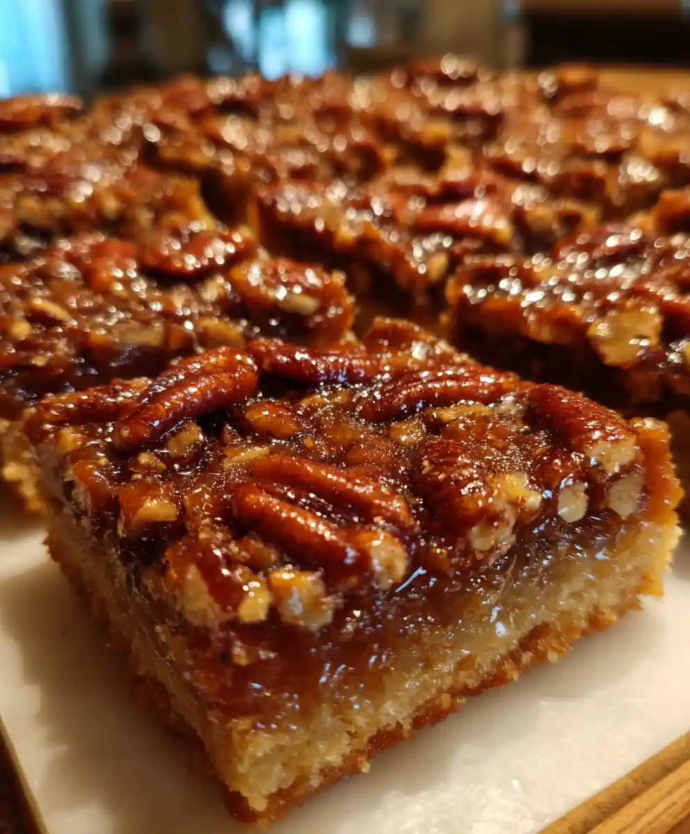 Pecan Pie Bars Recipe Amber Pecan Mosaic With Maple Shine 5 pecan pie bars recipe Amber Pecan Mosaic with Maple Shine