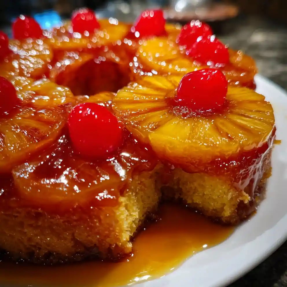 Recipe For Pineapple Upside Down Cake Caramel Crown With Sunburst Rings 4 recipe for pineapple upside down cake Caramel Crown with Sunburst Rings