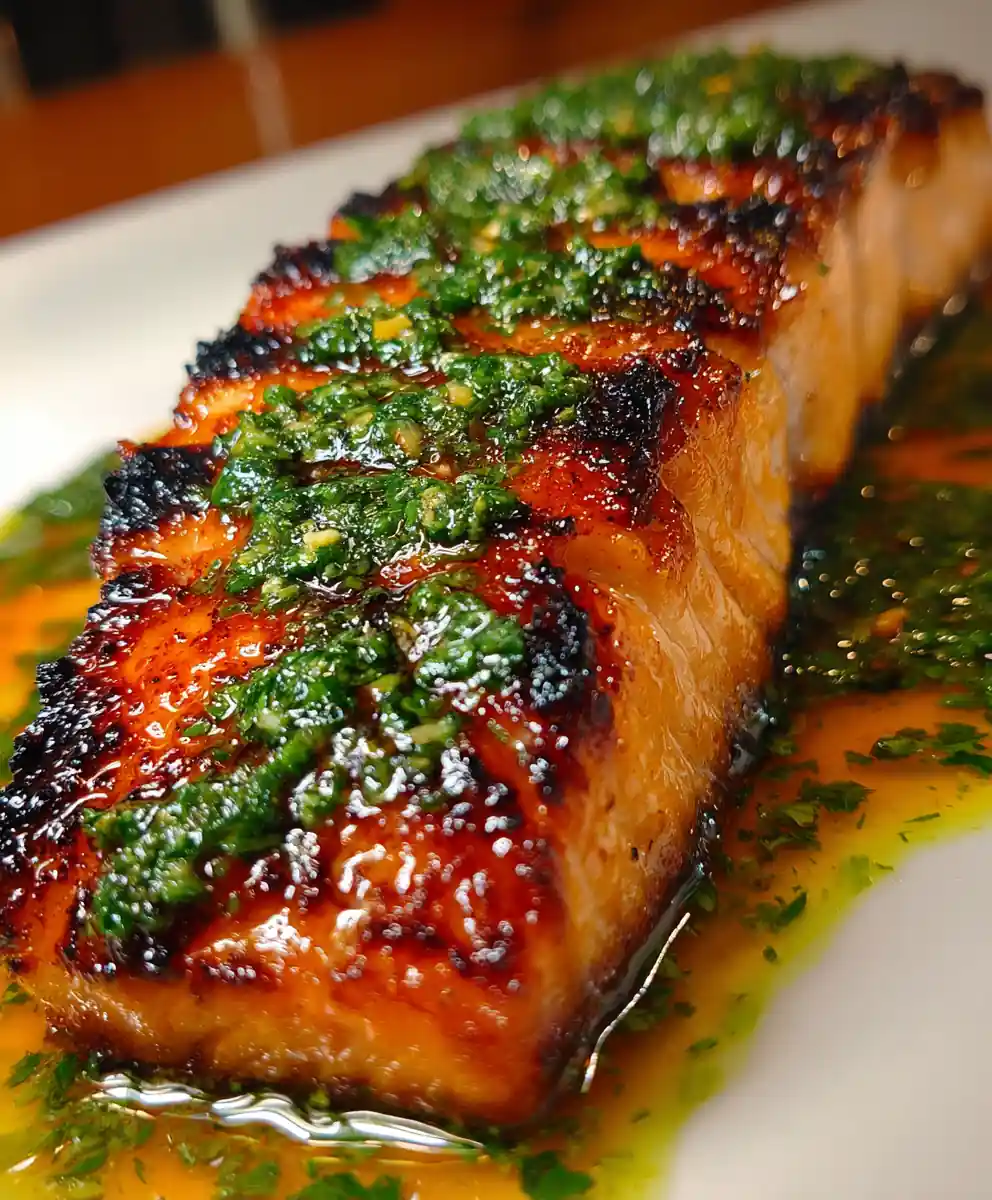 Salmon Recipe Miso-Glazed With Emerald Herb Oil 5 salmon recipe Miso-Glazed With Emerald Herb Oil