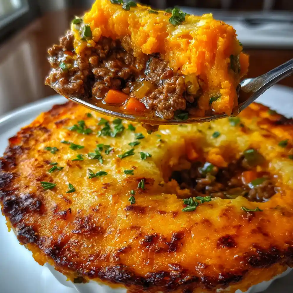 Shepards Pie Recipe With Sweet Potato Sunset Mash 4 shepards pie recipe with Sweet Potato Sunset Mash