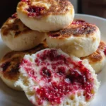 Sourdough English Muffin Recipe With Raspberry Butter Ribbon 6 Sourdough English Muffin Recipe With Raspberry Butter Ribbon 1761404674.051878
