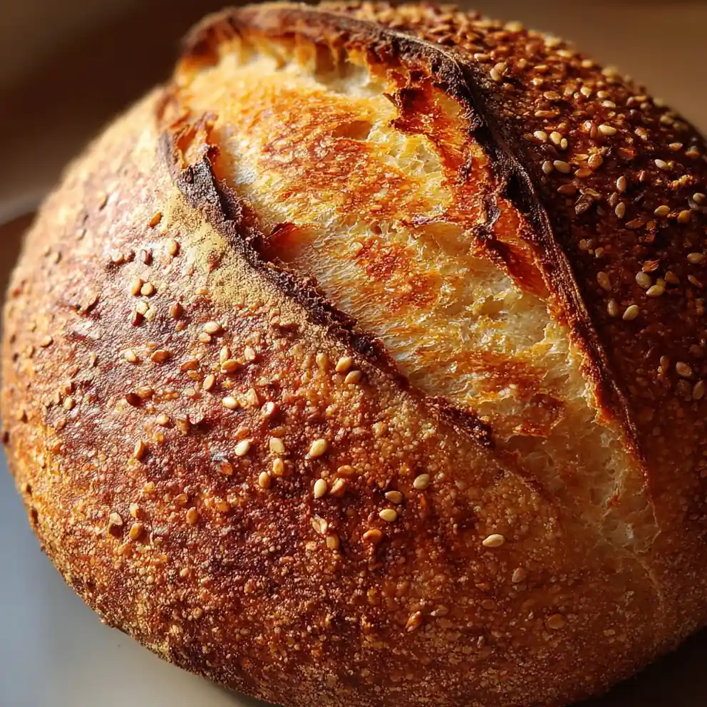 Sourdough Loaf Recipe Blistered Crust With Sesame Freckles 4 sourdough loaf recipe Blistered Crust with Sesame Freckles