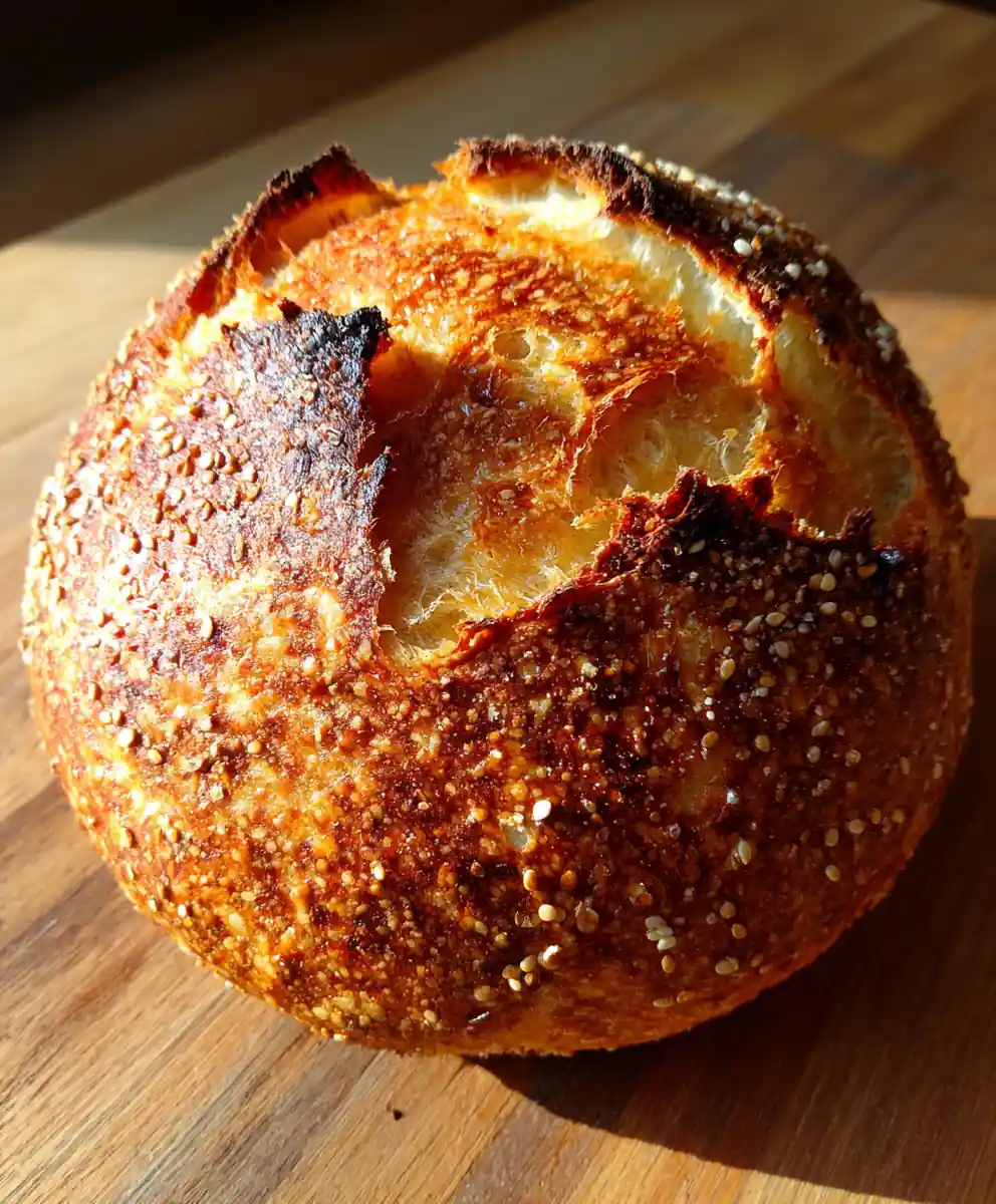 Sourdough Loaf Recipe Blistered Crust With Sesame Freckles 5 sourdough loaf recipe Blistered Crust with Sesame Freckles