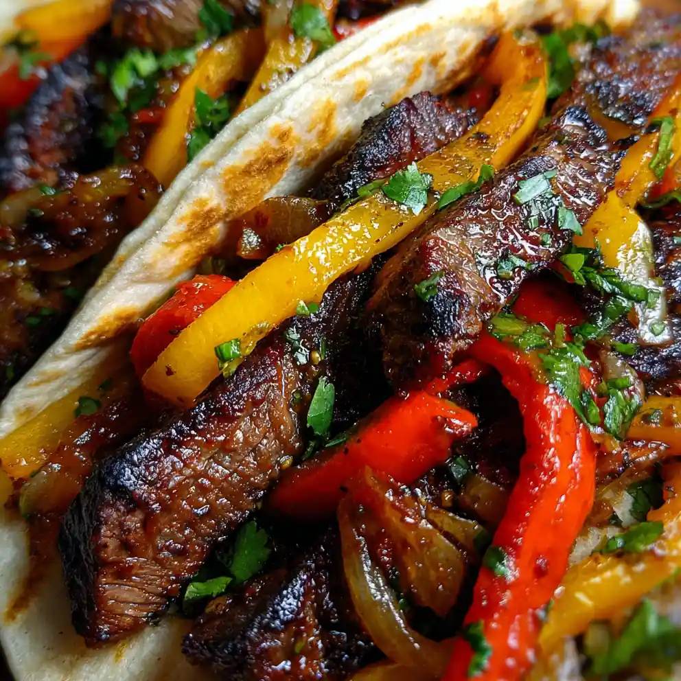 Steak Fajitas Recipe With Charred Pepper Confetti 4 steak fajitas recipe with Charred Pepper Confetti