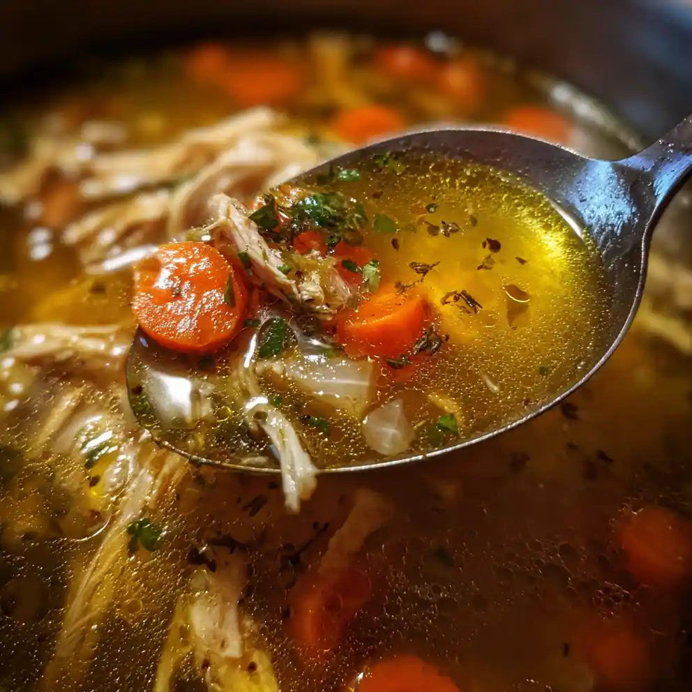 Turkey Soup Recipe Golden Broth With Carrot Coins 4 turkey soup recipe Golden Broth with Carrot Coins