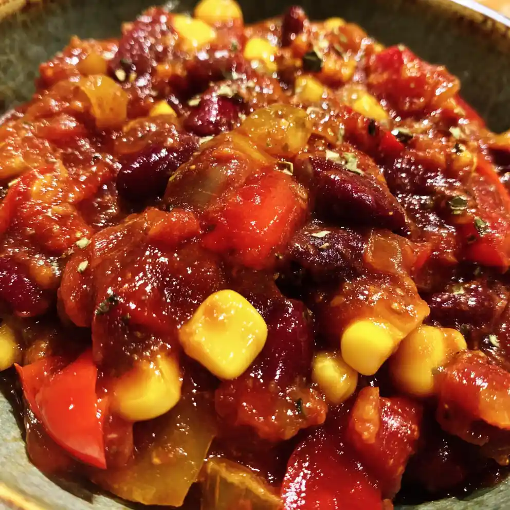 Vegetarian Chili Recipe Smoky Tomato Red With Corn Gold 4 vegetarian chili recipe Smoky Tomato Red with Corn Gold