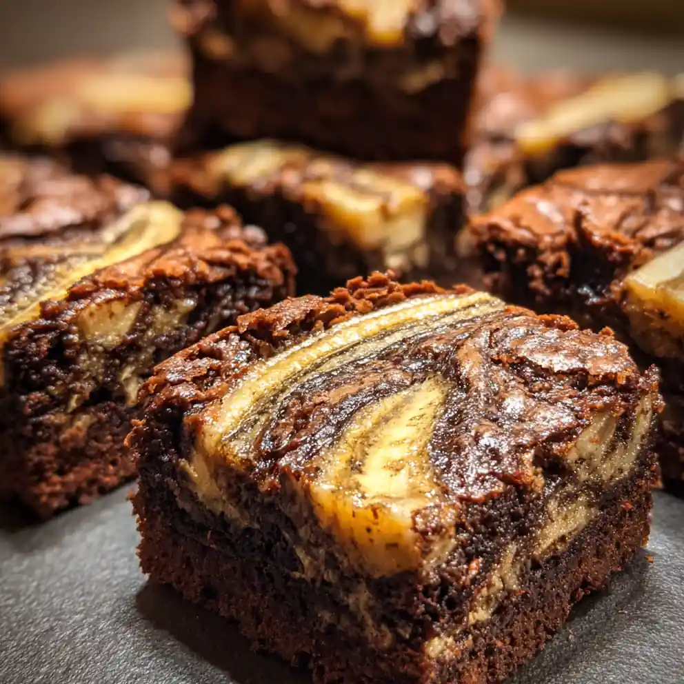 Banana Bread Brownies Recipe With Cocoa Banana Marble 4 banana bread brownies recipe With Cocoa Banana Marble