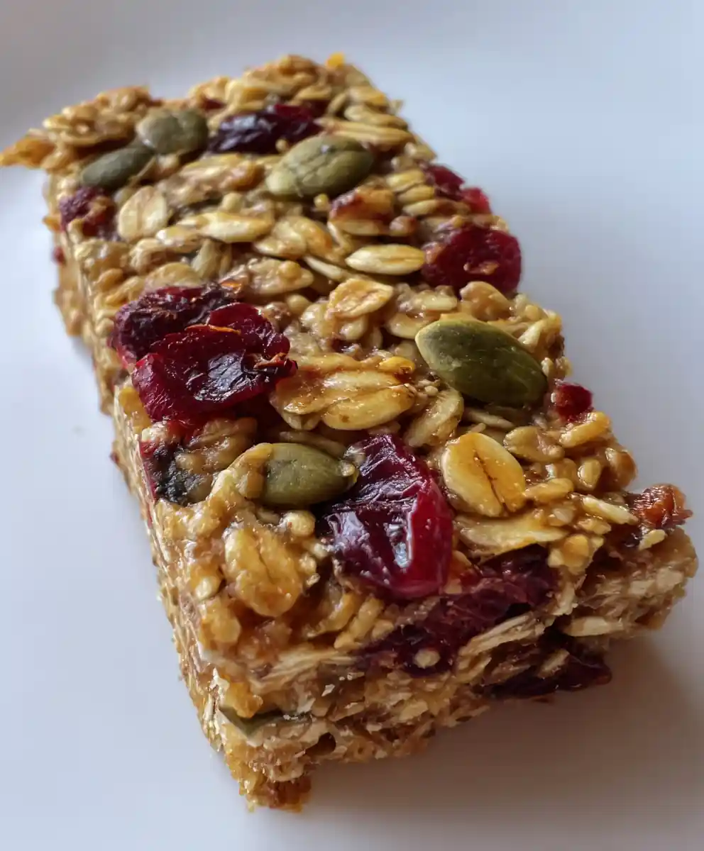 Chewy Granola Bar Recipe With Cranberry Pumpkin Seed Speckles 5 chewy granola bar recipe With Cranberry Pumpkin Seed Speckles