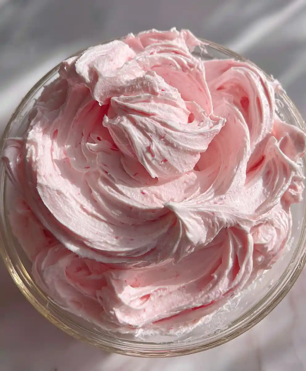 Ermine Frosting Recipe Strawberry Ribboned Cloud With Pink Veins 5 ermine frosting recipe Strawberry Ribboned Cloud with Pink Veins