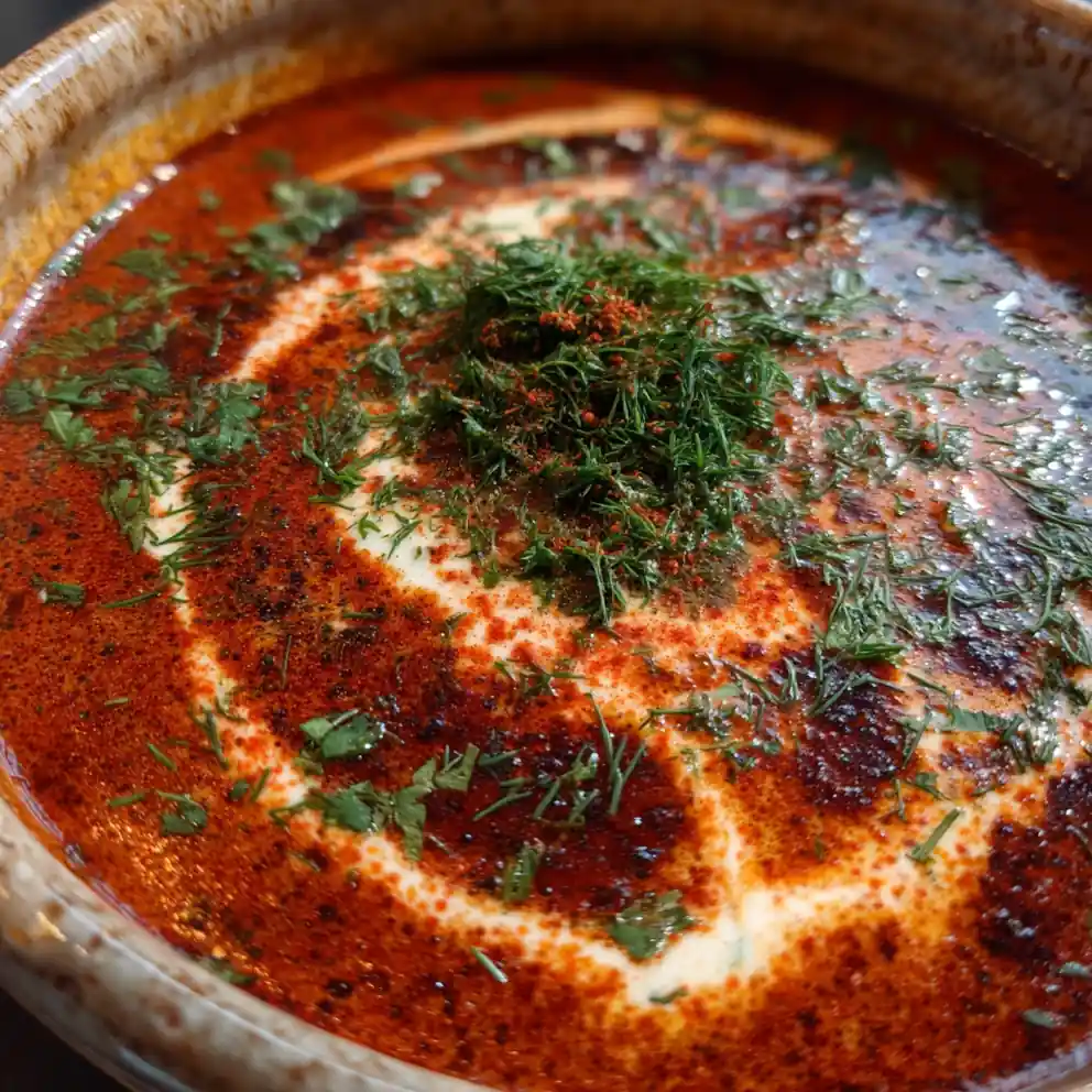 Hungarian Mushroom Soup Recipe With Paprika Cream Swirl 4 hungarian mushroom soup recipe With Paprika Cream Swirl