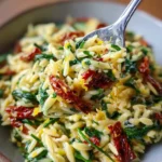 Lemon Orzo Recipe With Spinach And Sun-Dried Tomato Flecks 6 Lemon Orzo Recipe With Spinach And Sun Dried Tomato Flecks 1762488446.3709545