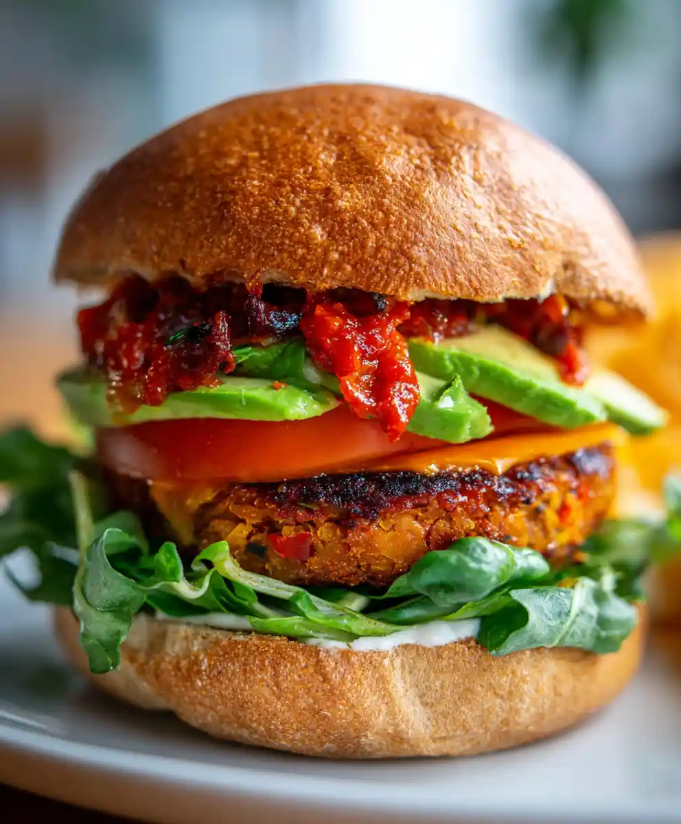 Lentil Burger Recipe With Roasted Red Pepper Relish 5 lentil burger recipe With Roasted Red Pepper Relish