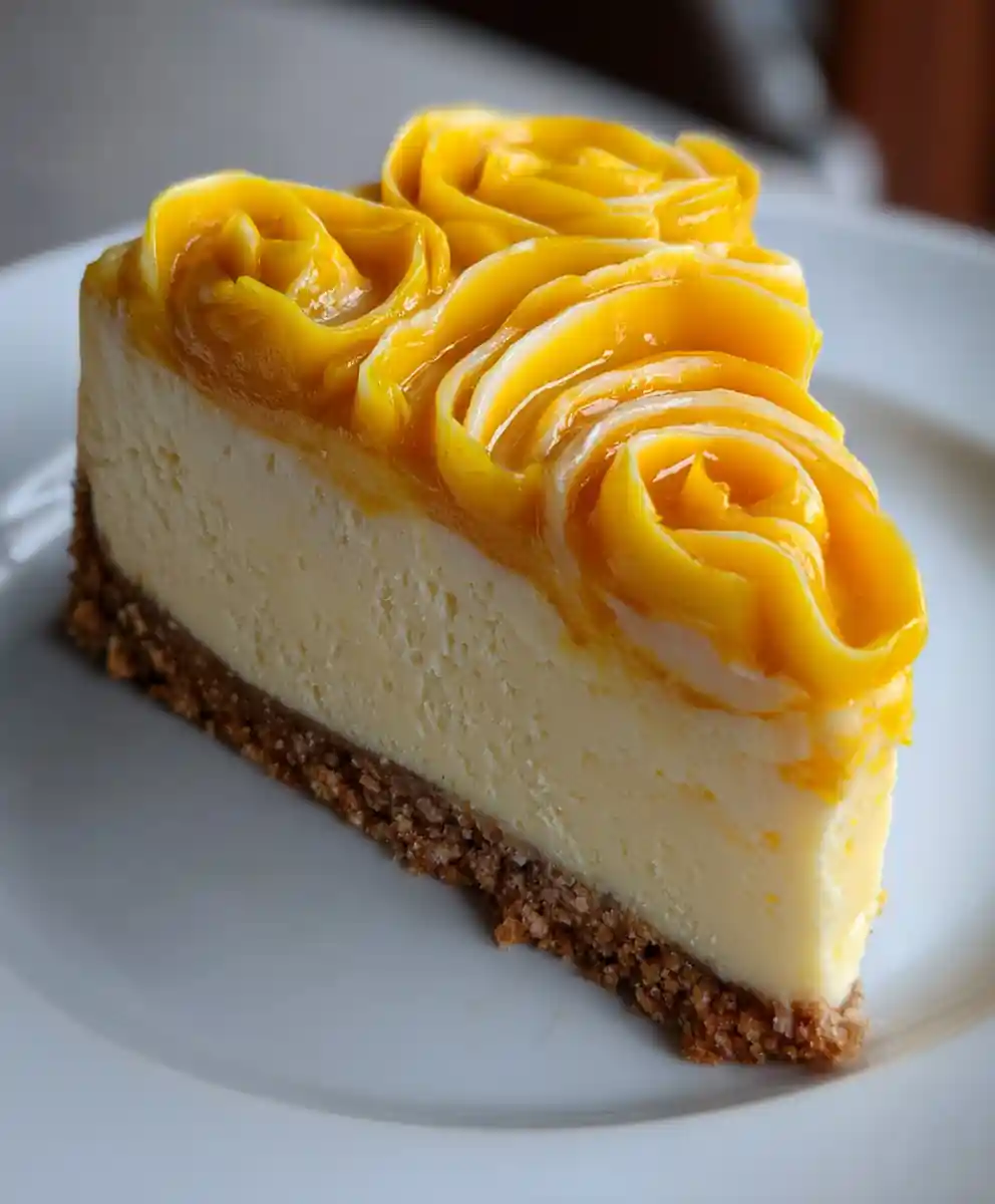 Mango Cheesecake Recipe With Saffron Mango Rose Swirl 5 mango cheesecake recipe With Saffron Mango Rose Swirl