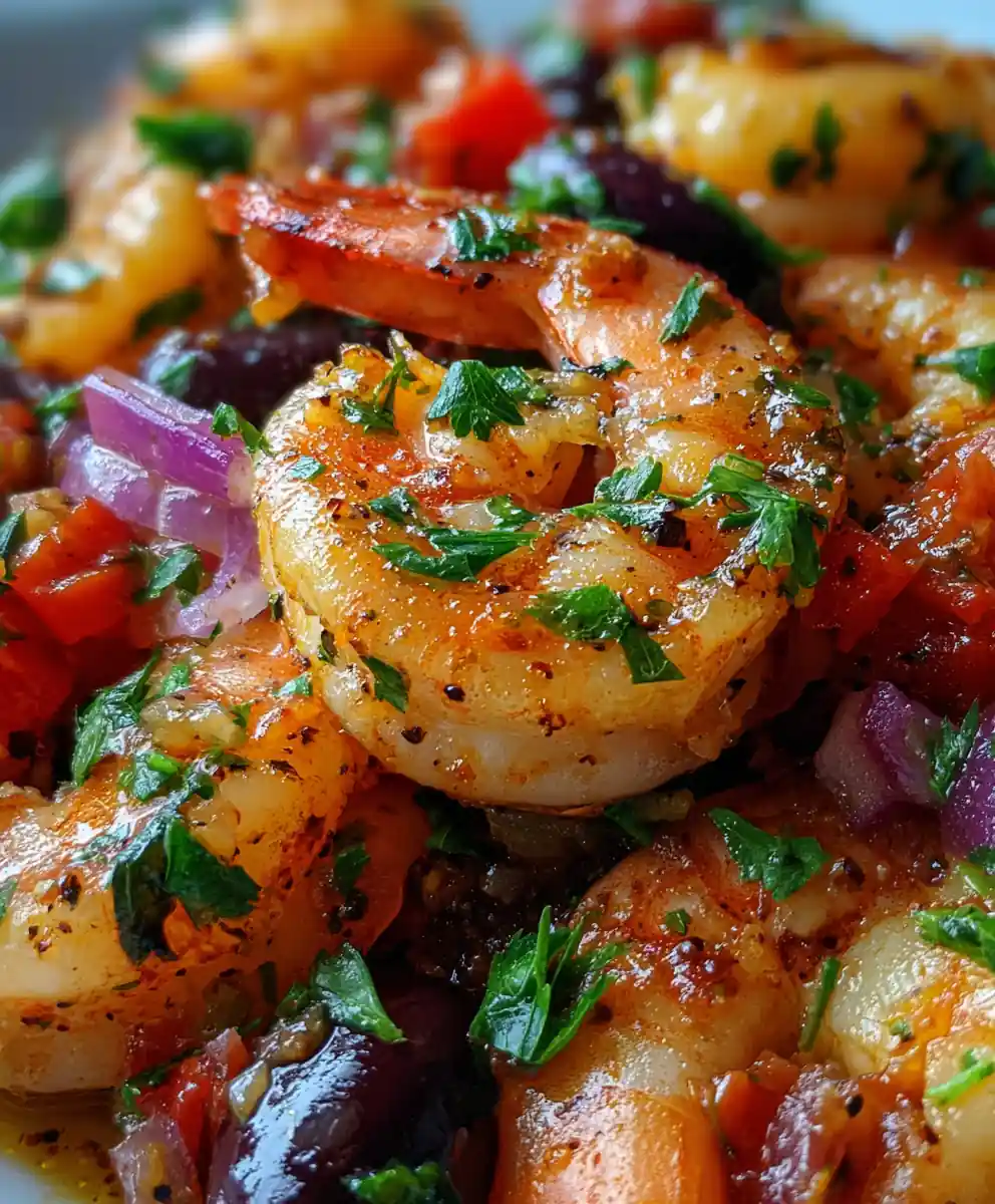 Mediterranean Shrimp Recipe With Tomato Olive Relish 5 mediterranean shrimp recipe With Tomato Olive Relish