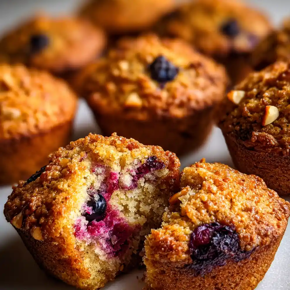 Oatmeal Muffin Recipe With Blueberry Almond Studs 4 oatmeal muffin recipe With Blueberry Almond Studs