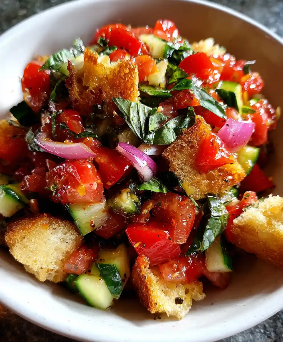 Panzanella Salad Recipe Tomato Ruby Cubes With Basil Emeralds 5 panzanella salad recipe Tomato Ruby Cubes with Basil Emeralds