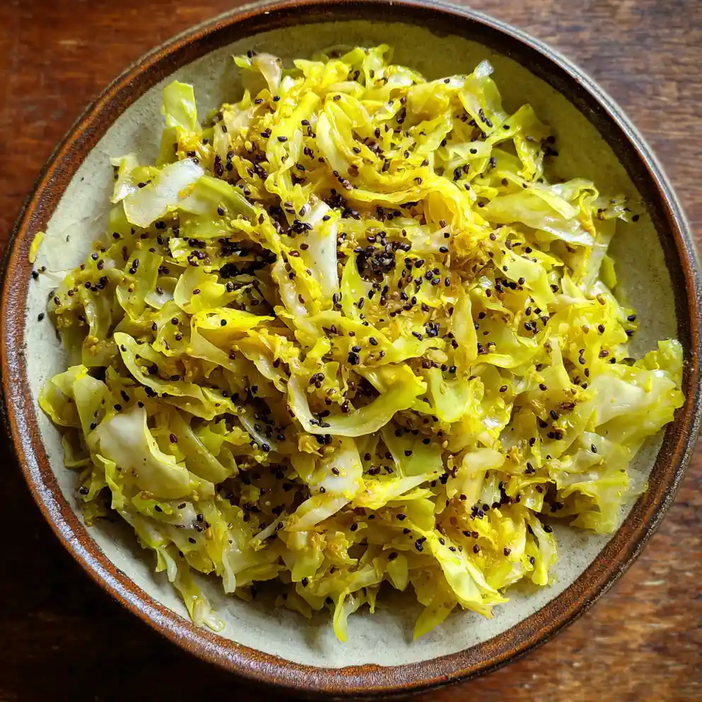 Recipe For Fried Cabbage With Turmeric Mustard Seed Pop 4 recipe for fried cabbage With Turmeric Mustard Seed Pop
