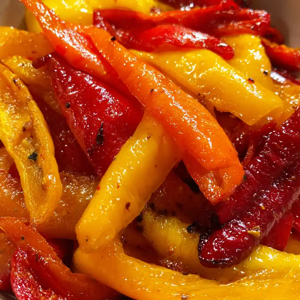 Roasted Peppers Recipe Char Blistered Strips With Garlic Oil 4 roasted peppers recipe Char Blistered Strips with Garlic Oil