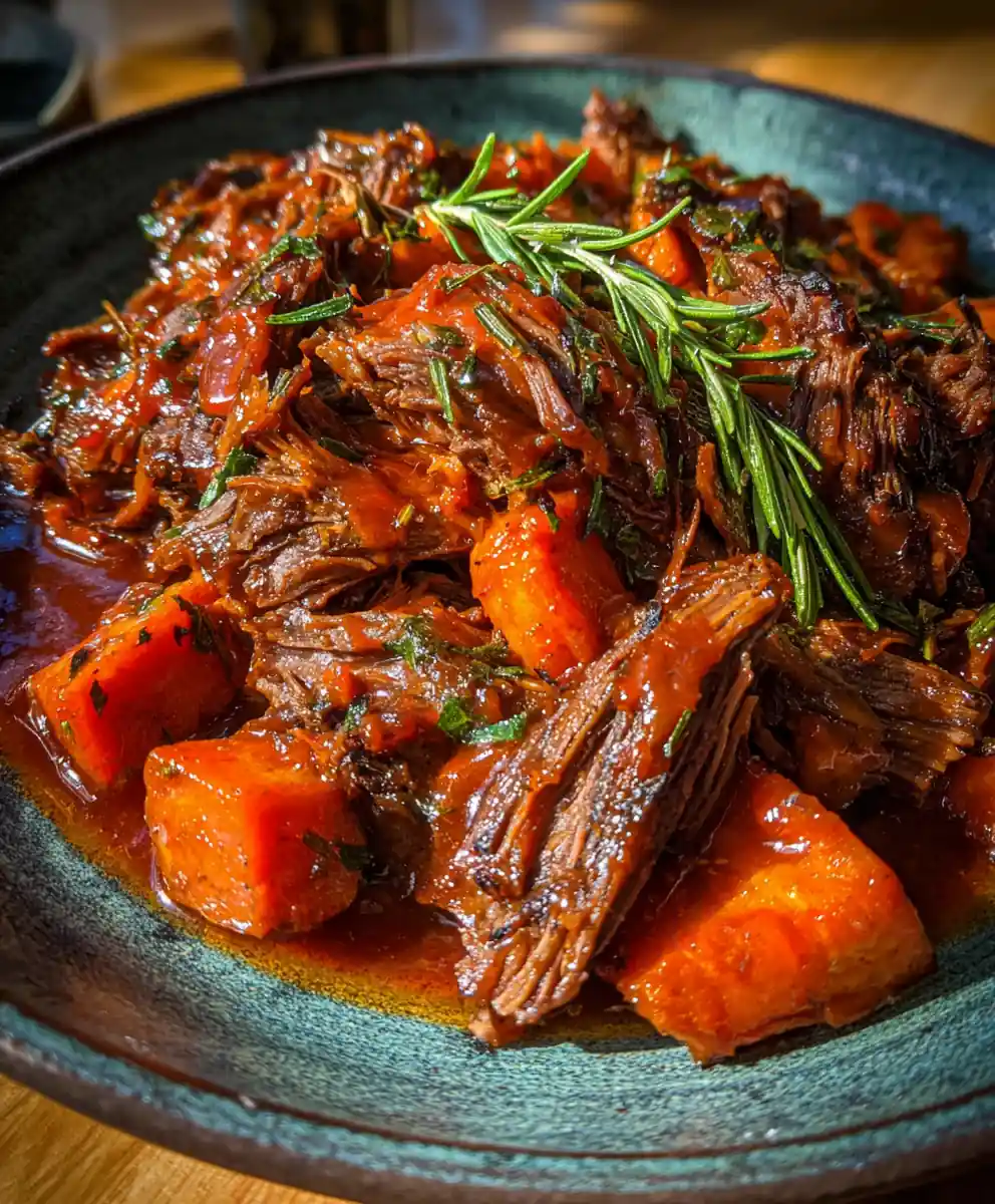 Slow Cooker Chuck Roast Recipe With Carrot Rosemary Glaze 5 slow cooker chuck roast recipe With Carrot Rosemary Glaze