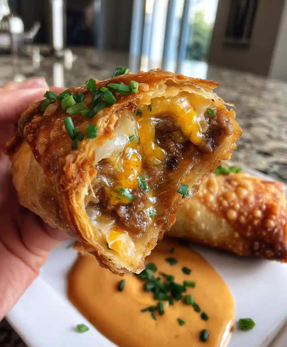 Cheeseburger Egg Roll Recipe 5 cheeseburger egg roll recipe