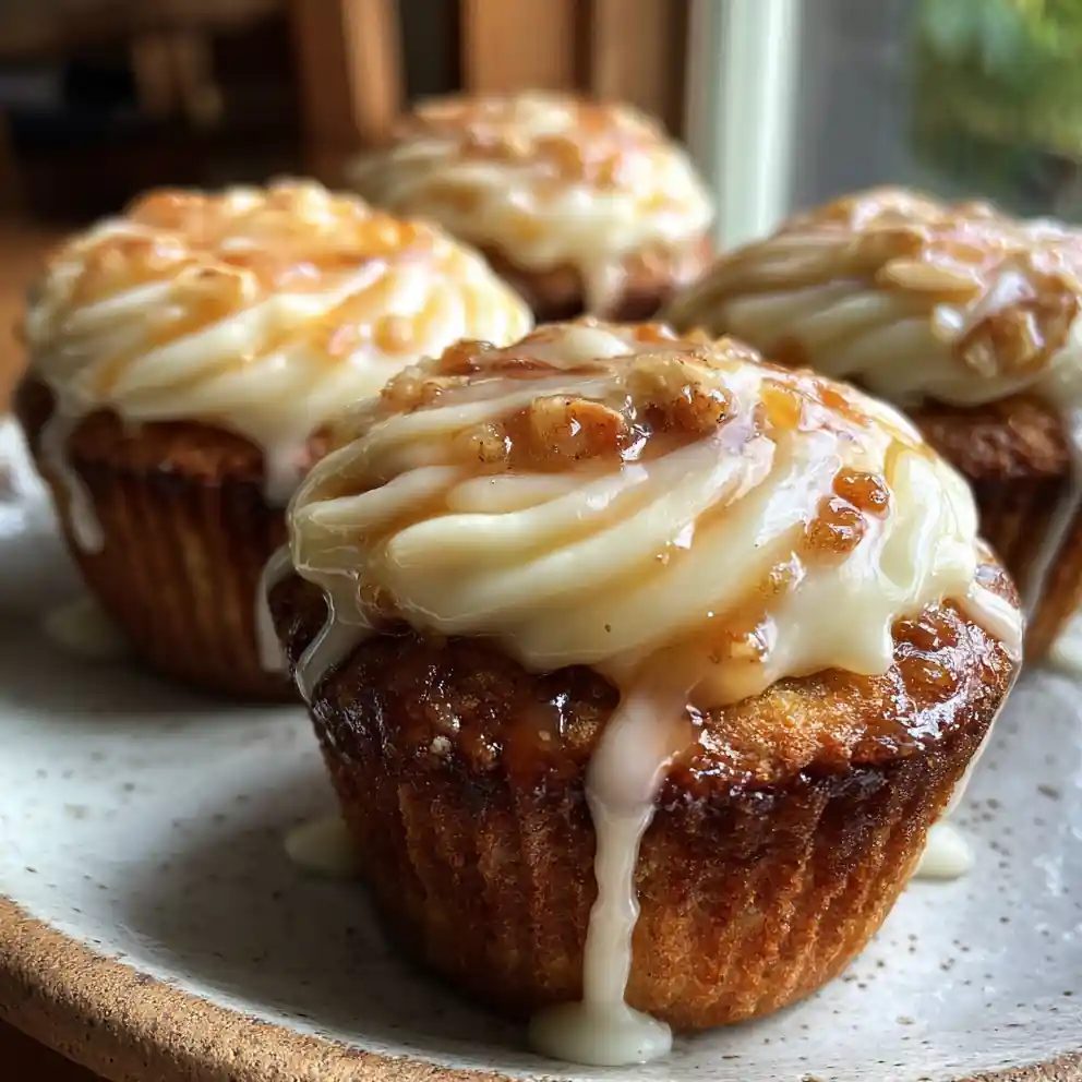Apple Cinnamon Cheesecake Cupcakes With Maple Cream Drizzle 4 Apple Cinnamon Cheesecake Cupcakes with Maple Cream Drizzle
