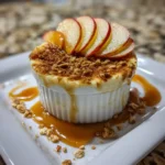 Apple Crisp Cheesecakes With Spiced Caramel Drizzle 1767853838.1401613