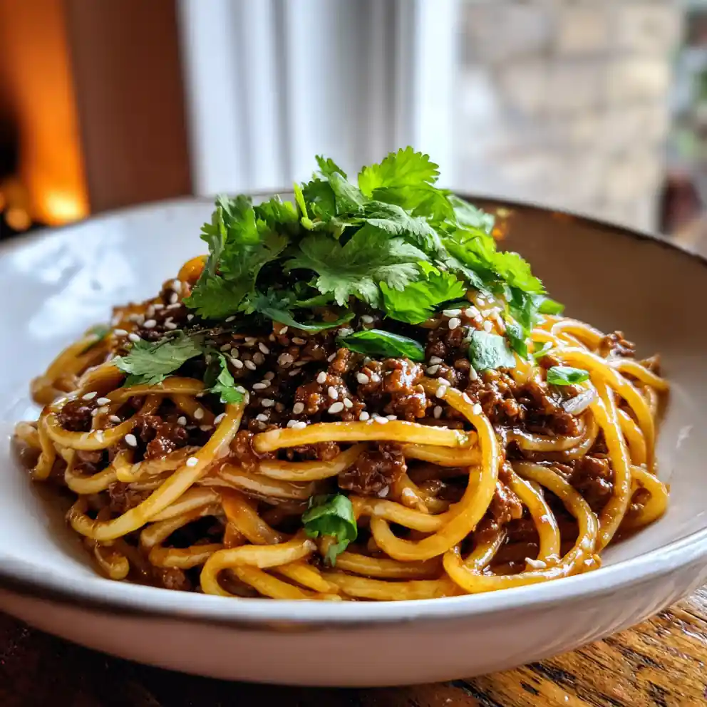 Asian Style Ground Beef Spaghetti With Smoked Chili Garlic Oil 4 Asian Style Ground Beef Spaghetti with Smoked Chili Garlic Oil