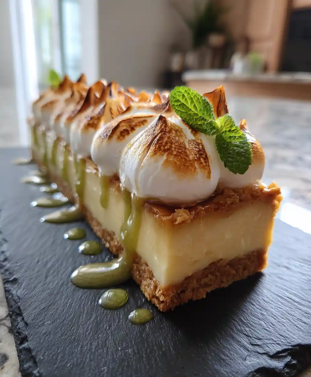 Basil Infused Triple Lemon Meringue Cheesecake 5 Basil Infused Triple Lemon Meringue Cheesecake