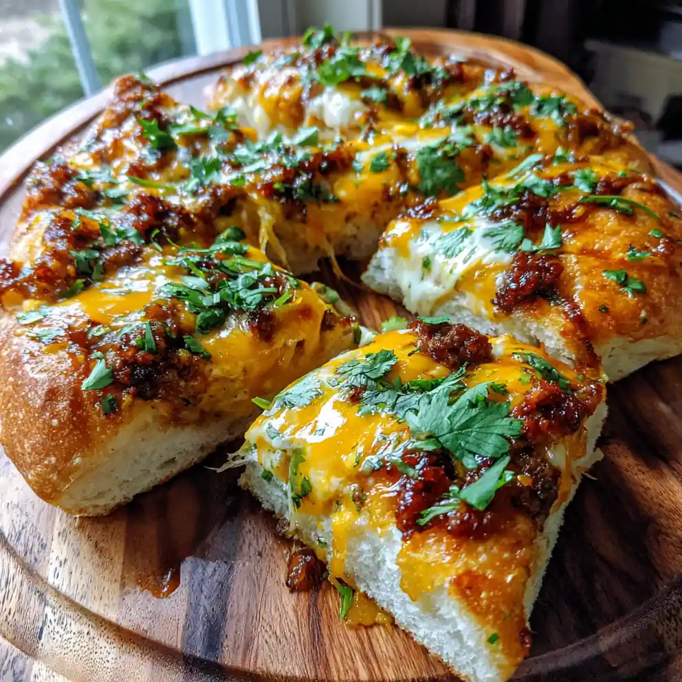 Biscuits And Sausage Gravy Breakfast Pizza With Chipotle Cheddar Drizzle 4 Biscuits and Sausage Gravy Breakfast Pizza with Chipotle Cheddar Drizzle
