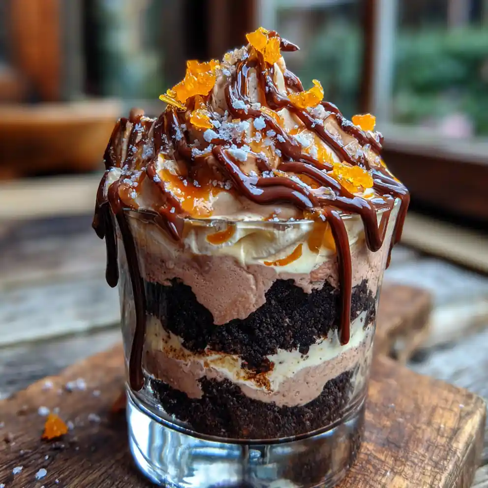 Chocolate Cheesecake Trifle With Orange Infused Cream Swirl 4 Chocolate Cheesecake Trifle with Orange Infused Cream Swirl