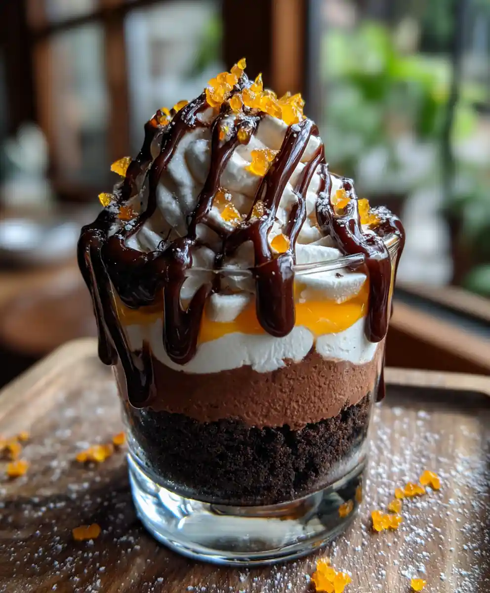 Chocolate Cheesecake Trifle With Orange Infused Cream Swirl 5 Chocolate Cheesecake Trifle with Orange Infused Cream Swirl