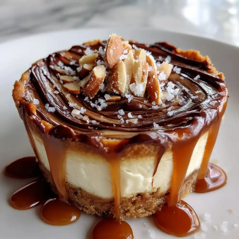 Chocolate Swirled Cookie Butter Cheesecake Cups 4 Chocolate Swirled Cookie Butter Cheesecake Cups