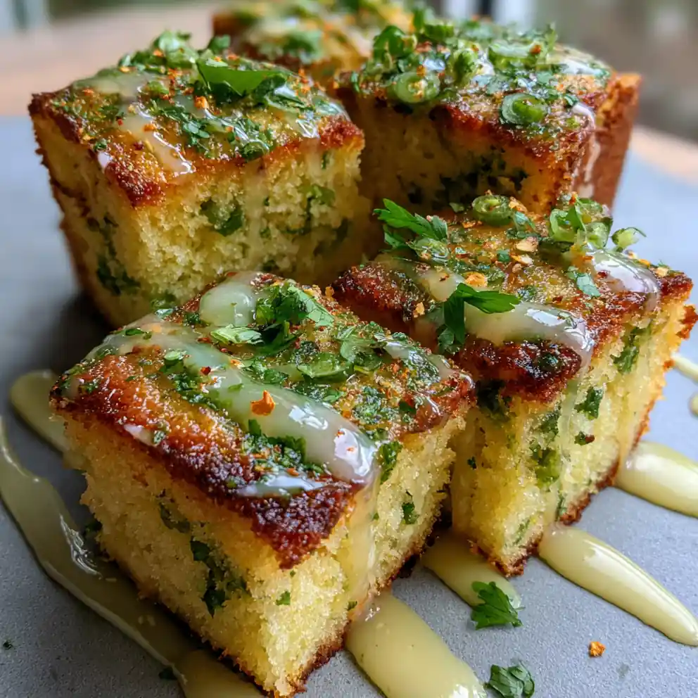 Cilantro Lime Swirled Jalapeño Cornbread 4 Cilantro Lime Swirled Jalapeño Cornbread