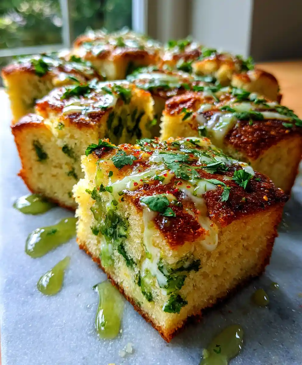 Cilantro Lime Swirled Jalapeño Cornbread 5 Cilantro Lime Swirled Jalapeño Cornbread