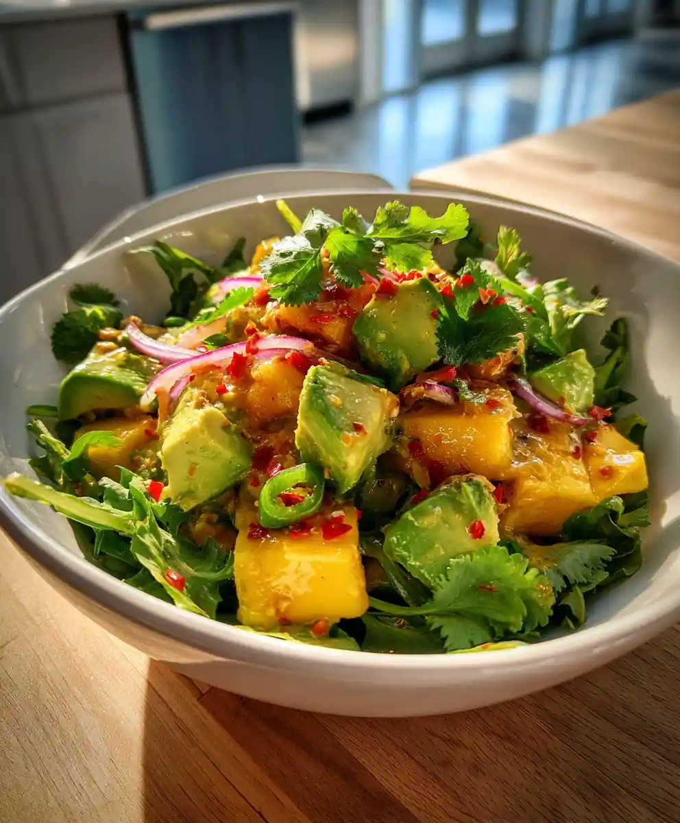 Creamy Lime Coconut Avocado & Mango Salad With Toasted Coconut 5 Creamy Lime Coconut Avocado & Mango Salad with Toasted Coconut